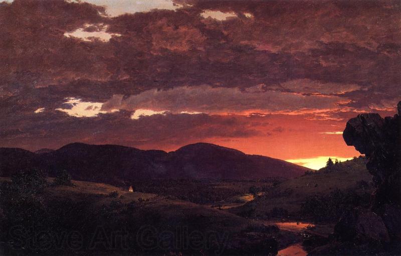 Frederic Edwin Church Twilight, Short arbiter twixt day and night'